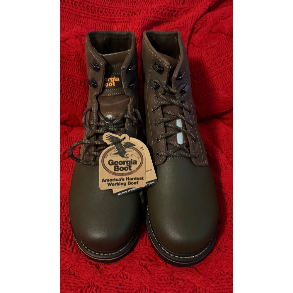 Georgia Boot AMP LT Edge Mens 6 inch CT Work Boot Brown GB00519 Size 13M
